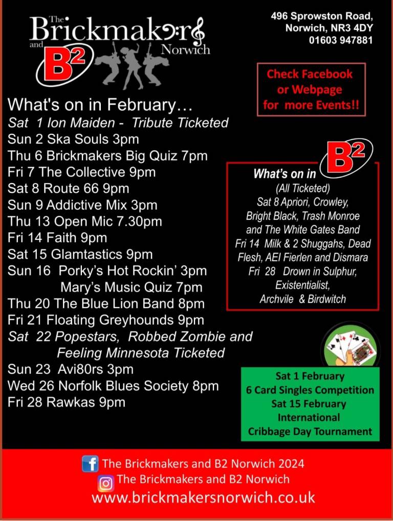 Gig Guide – Brickmakers – The Brickmakers